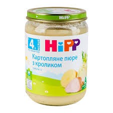 HIPP Пюре Картопляне з кроликом 190г